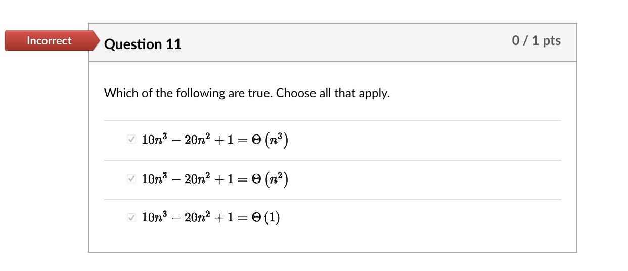 Solved Which of the following statements are true about the | Chegg.com