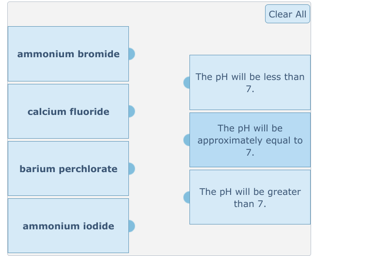 a substance containing hydrogen that has a ph of less than 7