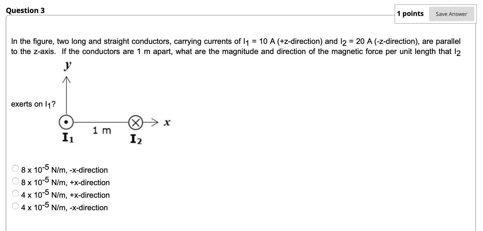 Solved Question 3 1 points Save Answer In the figure, two | Chegg.com