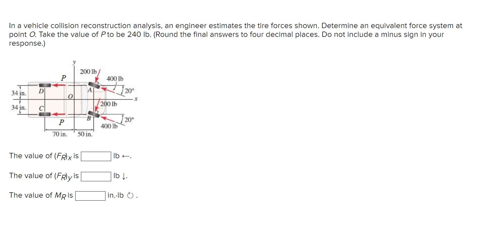 Solved In a vehicle collision reconstruction analysis, an | Chegg.com
