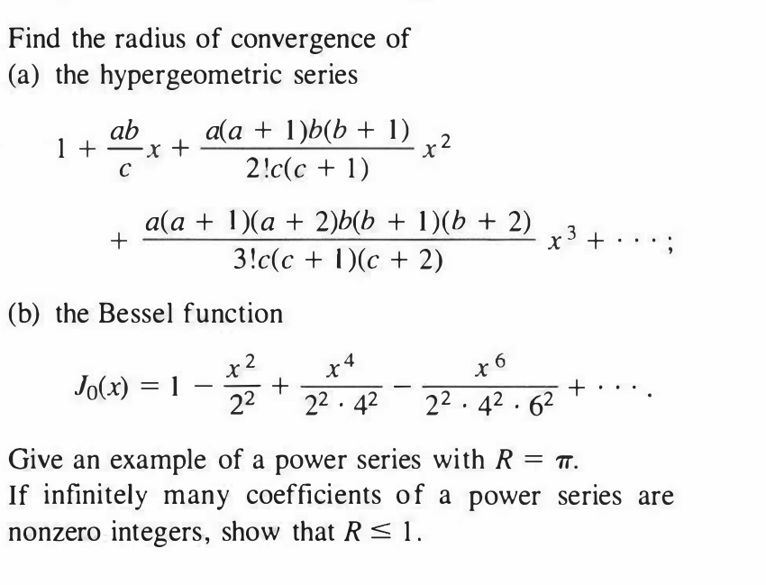 Solved Find The Radius Of Convergence Of (a) The | Chegg.com