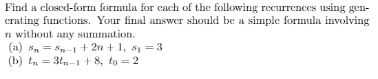 sequences-and-series-how-to-find-closed-forms-of-summations