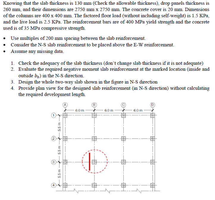 Knowing That The Slab Thickness Is 130 Mm (check The 