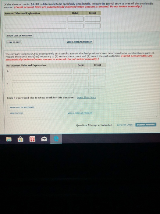 Solved Problem 8-1A Bridgeport Corp. uses the allowance | Chegg.com