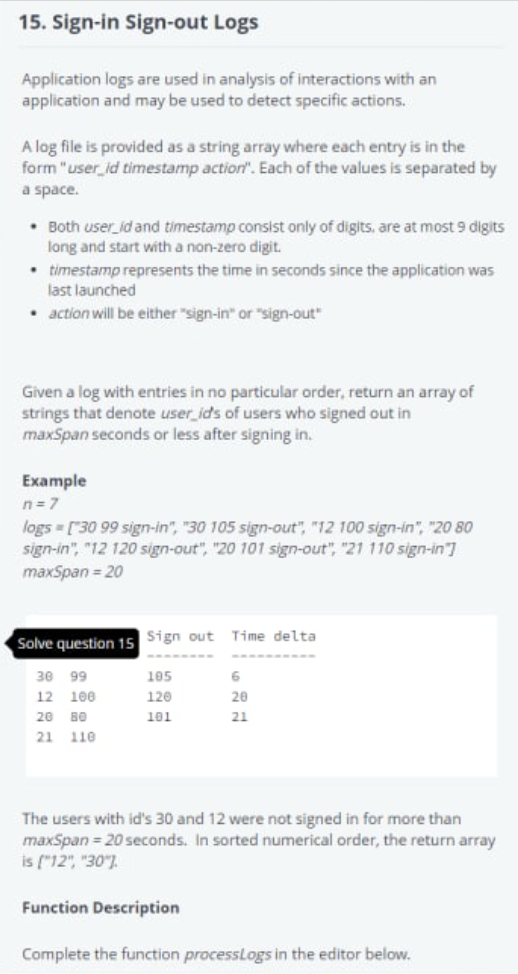 Solved Application logs are used in analysis of interactions | Chegg.com