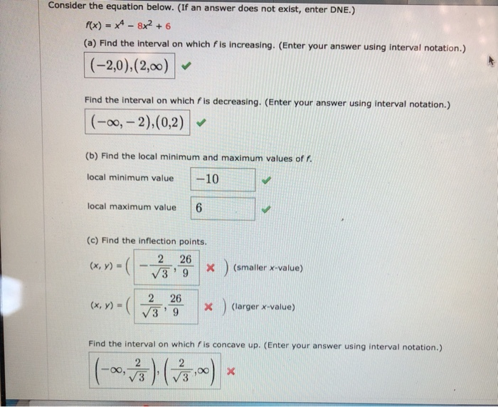 Solved Consider The Equation Below. (If An Answer Does Not | Chegg.com