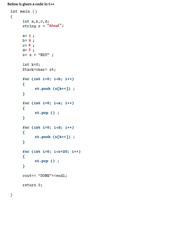 Solved DSA course. This is a 2-part question. I'll be sure | Chegg.com