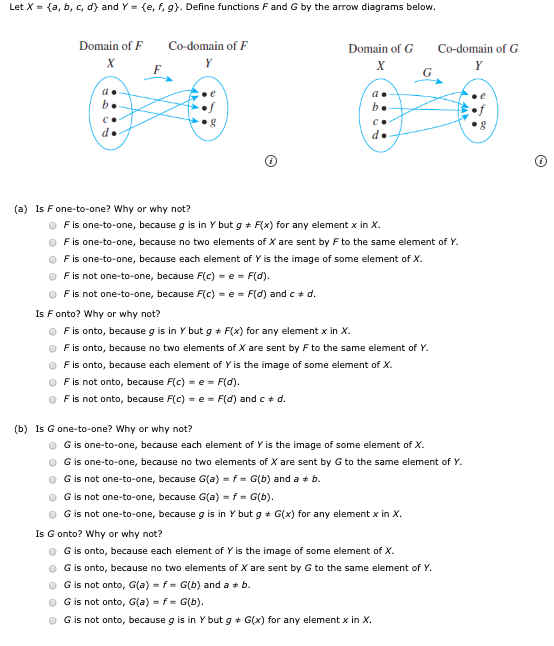 Solved Let X = {a,b,c,d) And Y = {e, F, G). Define Functions | Chegg.com