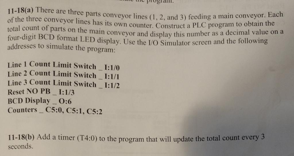 Solved Please provide and explain 11-18(A and B) program as | Chegg.com