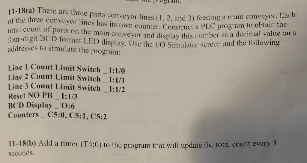 Solved Please Provide And Explain 11-18(A And B) Program As | Chegg.com