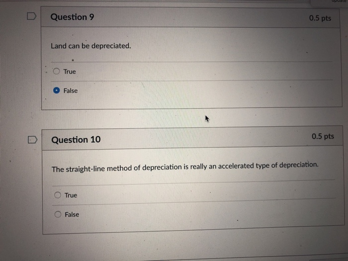 Solved D Question 1 0.5 pts . A company using the | Chegg.com
