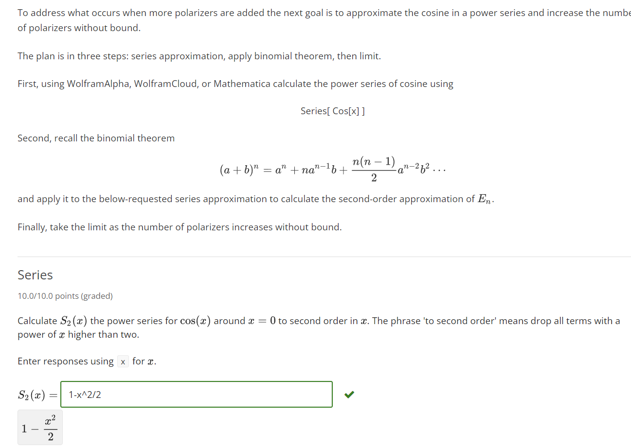 Solved H: Multiple Polarizers W Bookmark this page The | Chegg.com