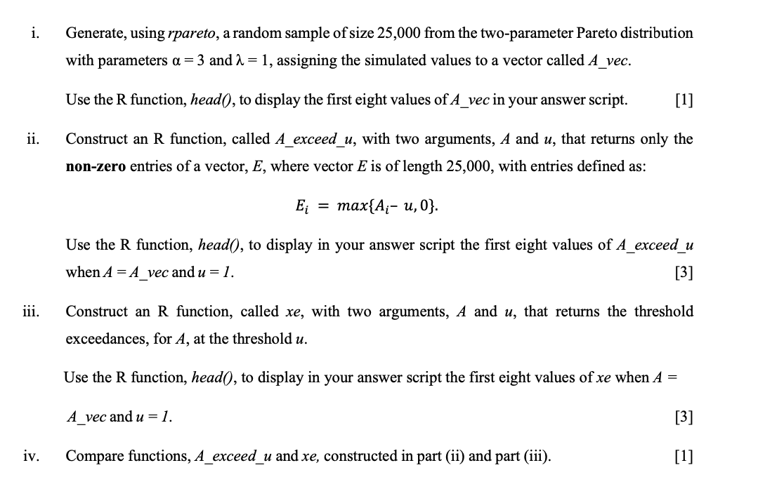 Solved] Consider a random sample of size n from a Pareto