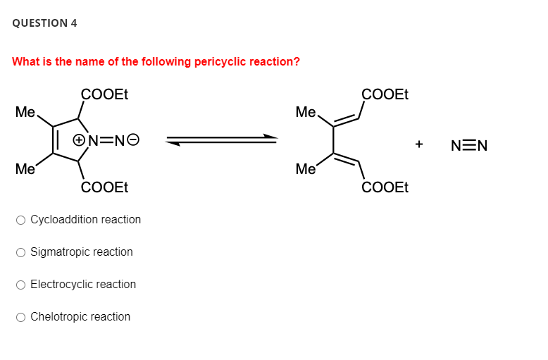 Solved QUESTION 4 What is the name of the following | Chegg.com