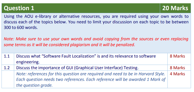 Solved Using the AOU e-library or alternative resources, you | Chegg.com