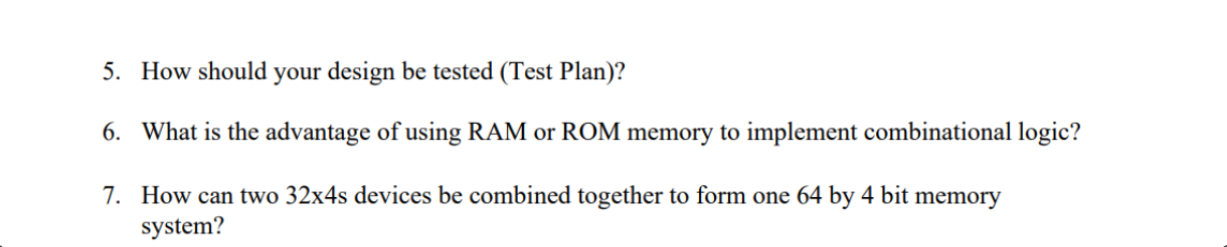 Solved EXPERIMENT #6 Random Access Memory I need help with | Chegg.com