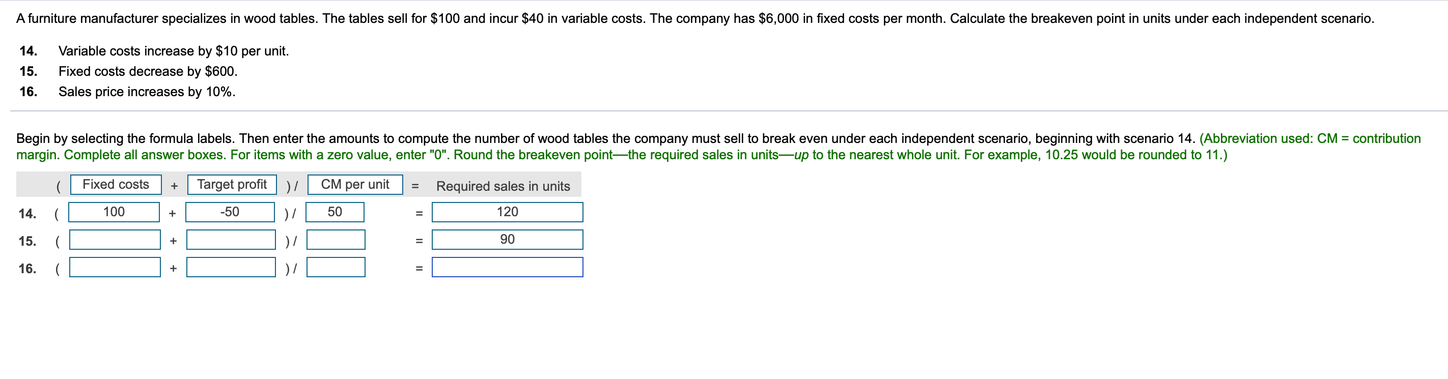 Solved A furniture manufacturer specializes wood tables. The
