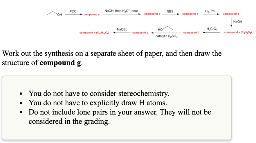 Solved PCC compound b OH compound a compound c NaOH O NaOH; | Chegg.com