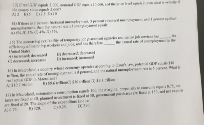 Solved 6 Arguments That Economic Growth Must Be Constrai Chegg