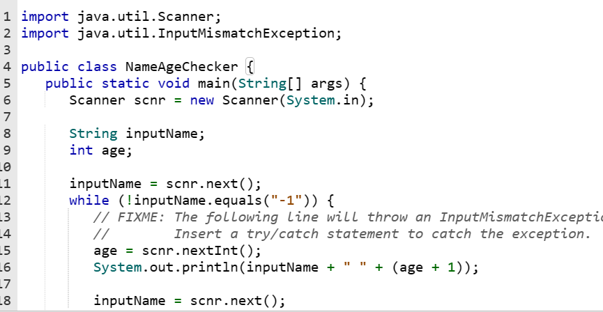 Solved in Java The given program reads a list of single-word | Chegg.com