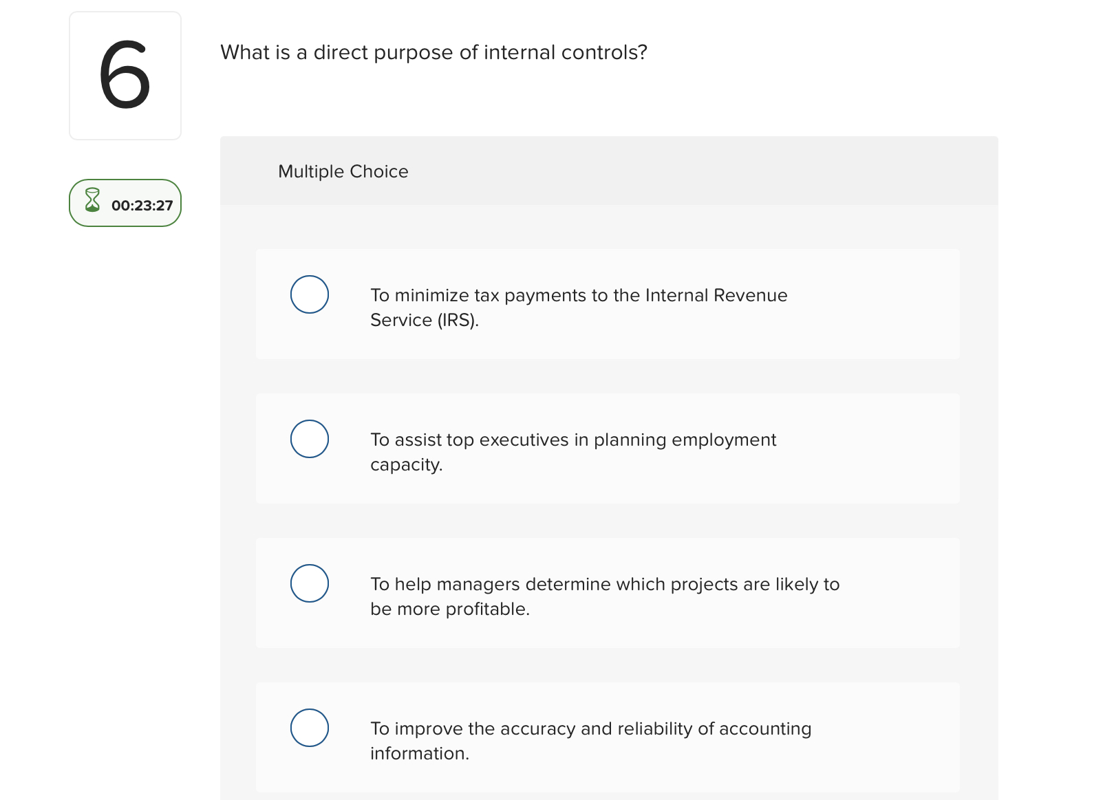 Solved What Is A Direct Purpose Of Internal Controls Chegg