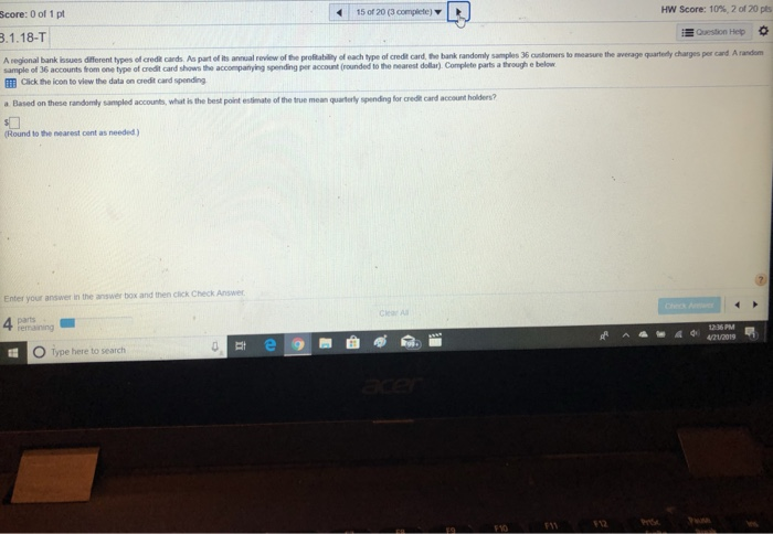 Solved The sample data below have been colledted based on a | Chegg.com