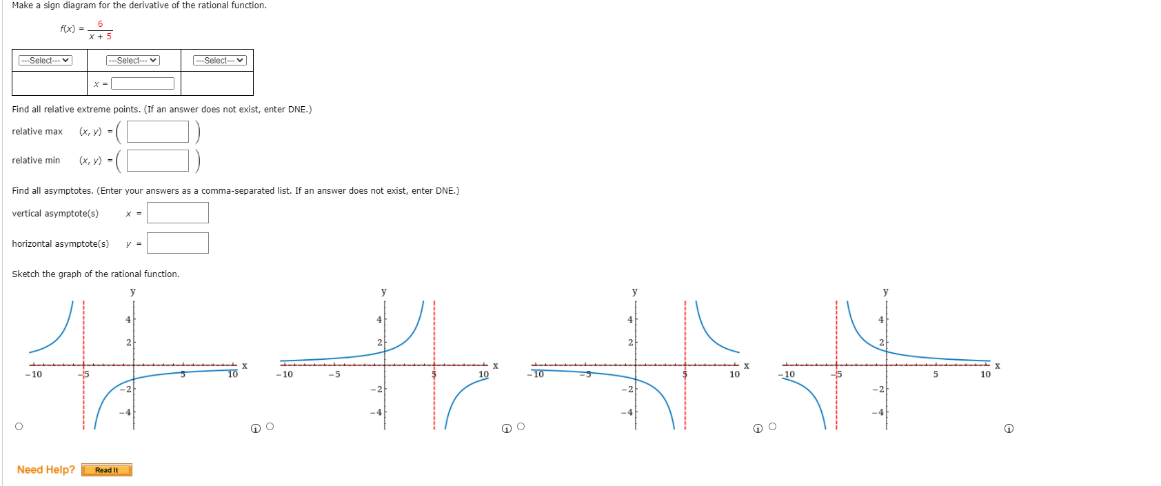 Solved Make a sign diagram for the derivative of the | Chegg.com