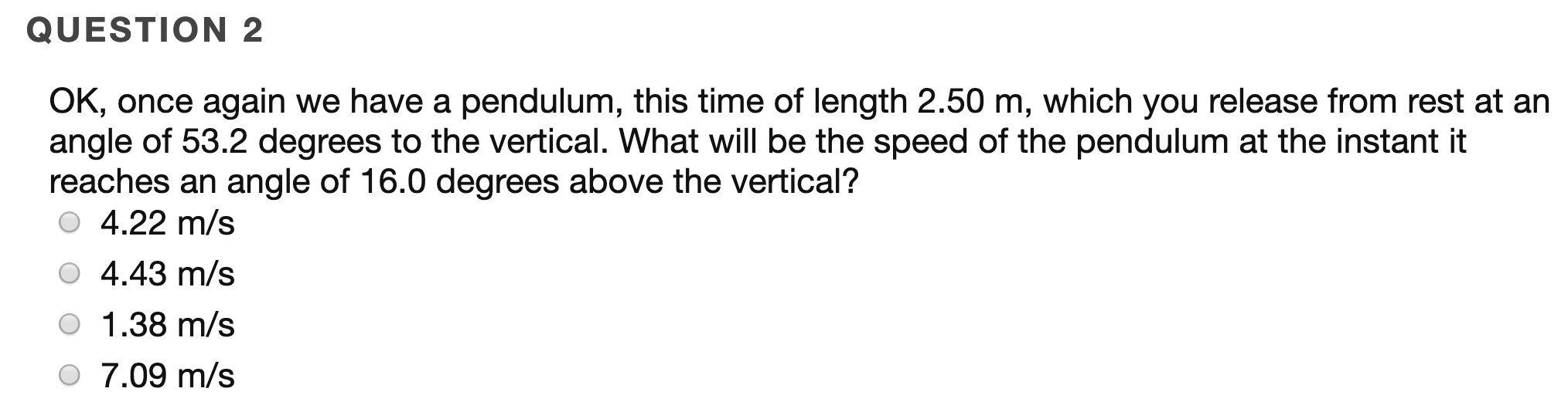 Solved QUESTION 1 A Simple Pendulum Is Suspended From The | Chegg.com