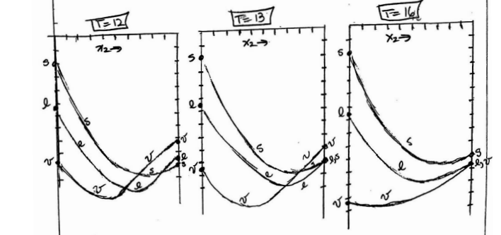 A series of g versus x2 plots for a binary mixture of | Chegg.com