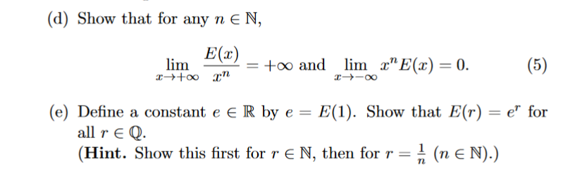 Solved Consider the function E:R→R defined by | Chegg.com