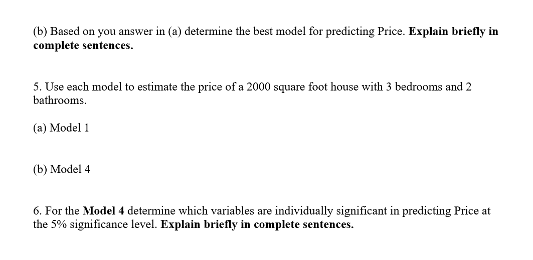 House Price Modeling Overview: In this project, you | Chegg.com