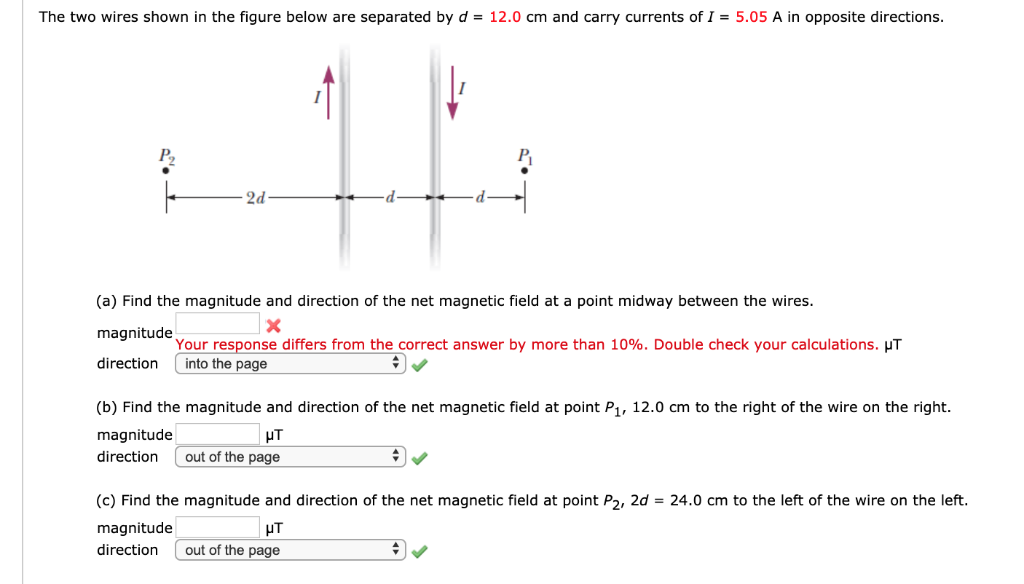 Solved The Two Wires Shown In The Figure Below Are Separated Chegg Solved The Two Wires Shown In The Figure Below Are Separated Chegg