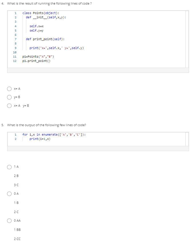 Solved 3. What is the output of the following few lines of | Chegg.com
