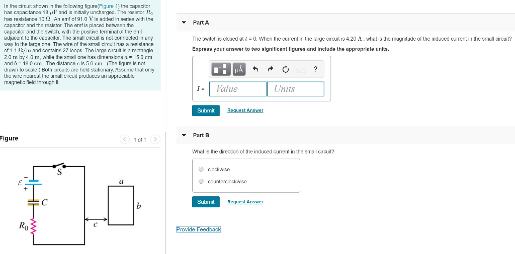 Solved Part A In the circuit shown in the following