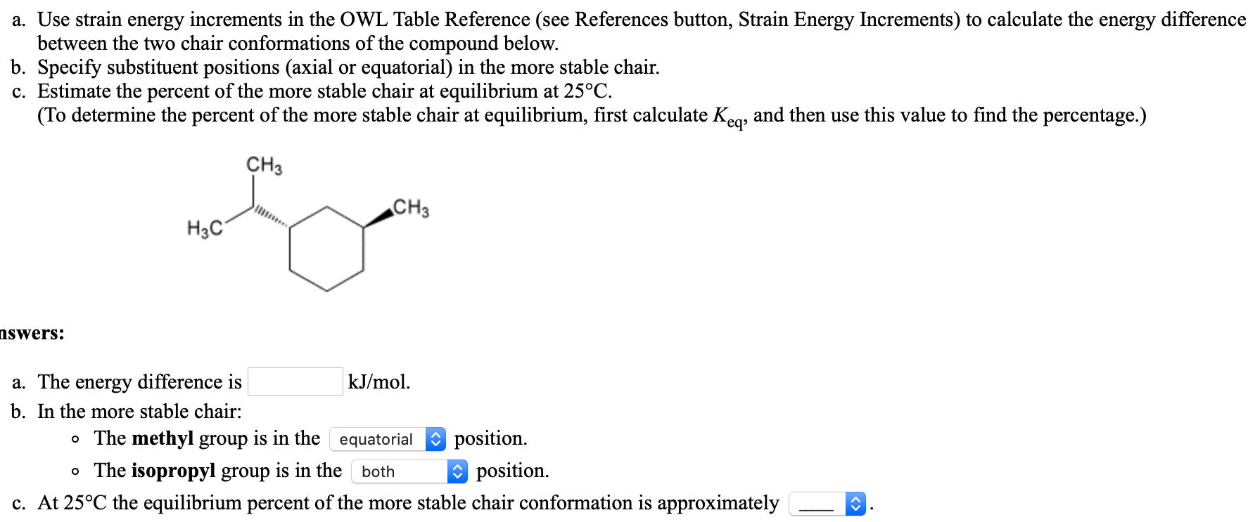 Solved A Use Strain Energy Increments In The Owl Table R Chegg Com