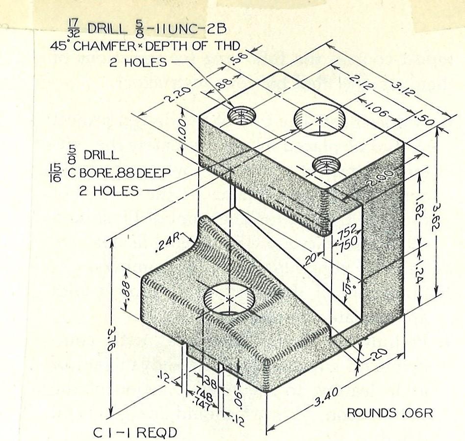 Solved Z DRILL 3 -ITUNC-2B 17 32 45° CHAMFER DEPTH OF THD 2 | Chegg.com