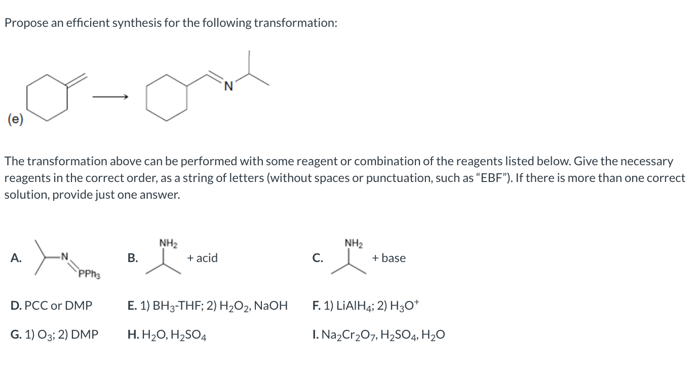 Solved Propose an efficient synthesis for the following | Chegg.com