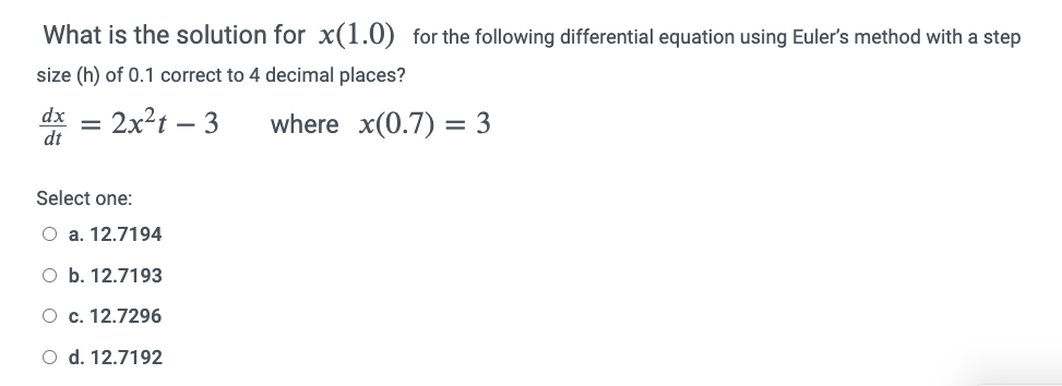 Solved The roots of the equation x2 - 6x + 58 = 0 are Select | Chegg.com