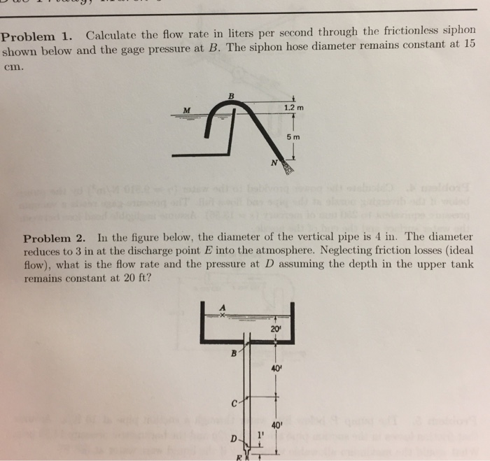 Solved Calculate the flow rate in liters per second through | Chegg.com