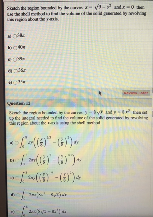 Solved Sketch the region bounded by the curves x = | Chegg.com