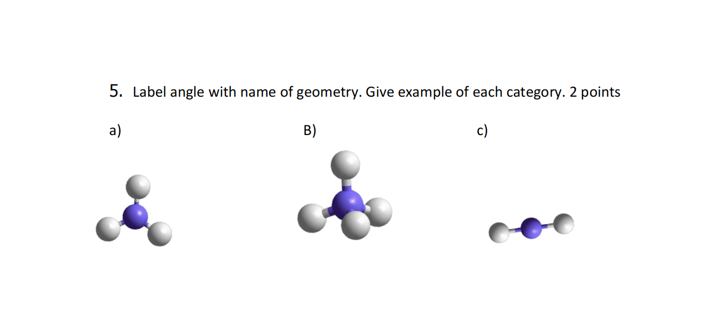 Solved 5. Label angle with name of geometry. Give example of | Chegg.com