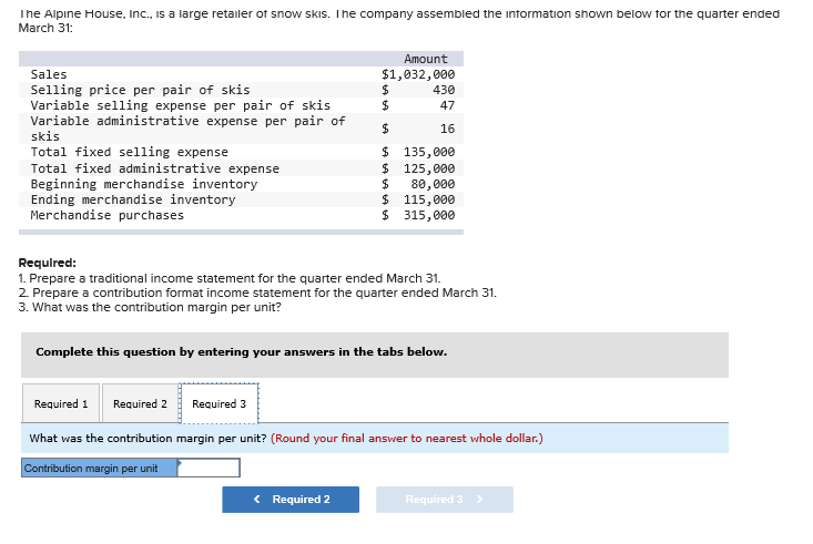 solved-the-alpine-house-inc-is-a-large-retailer-of-snow-chegg