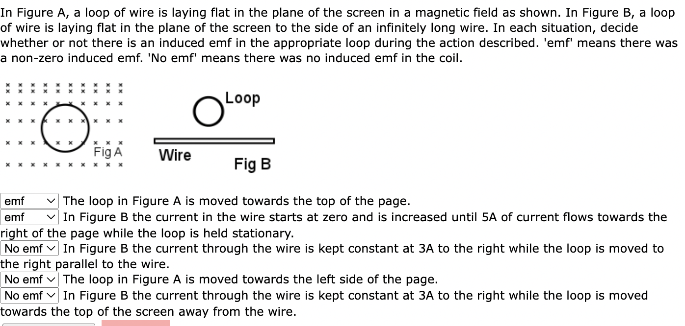 Solved In Figure A, a loop of wire is laying flat in the | Chegg.com