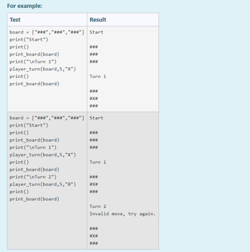 Solved Complete the player_turn() function that completes a | Chegg.com