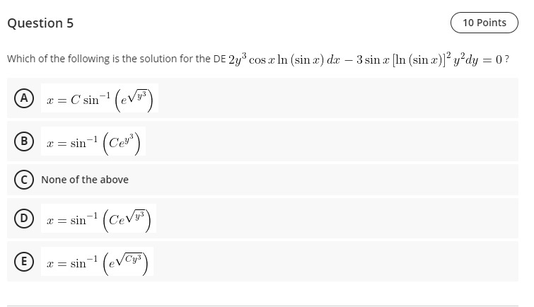 Solved Question 2 10 Points Which of the following is the | Chegg.com