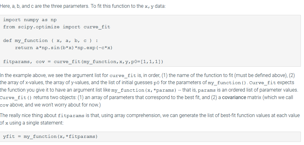 scipy fit scipy fit