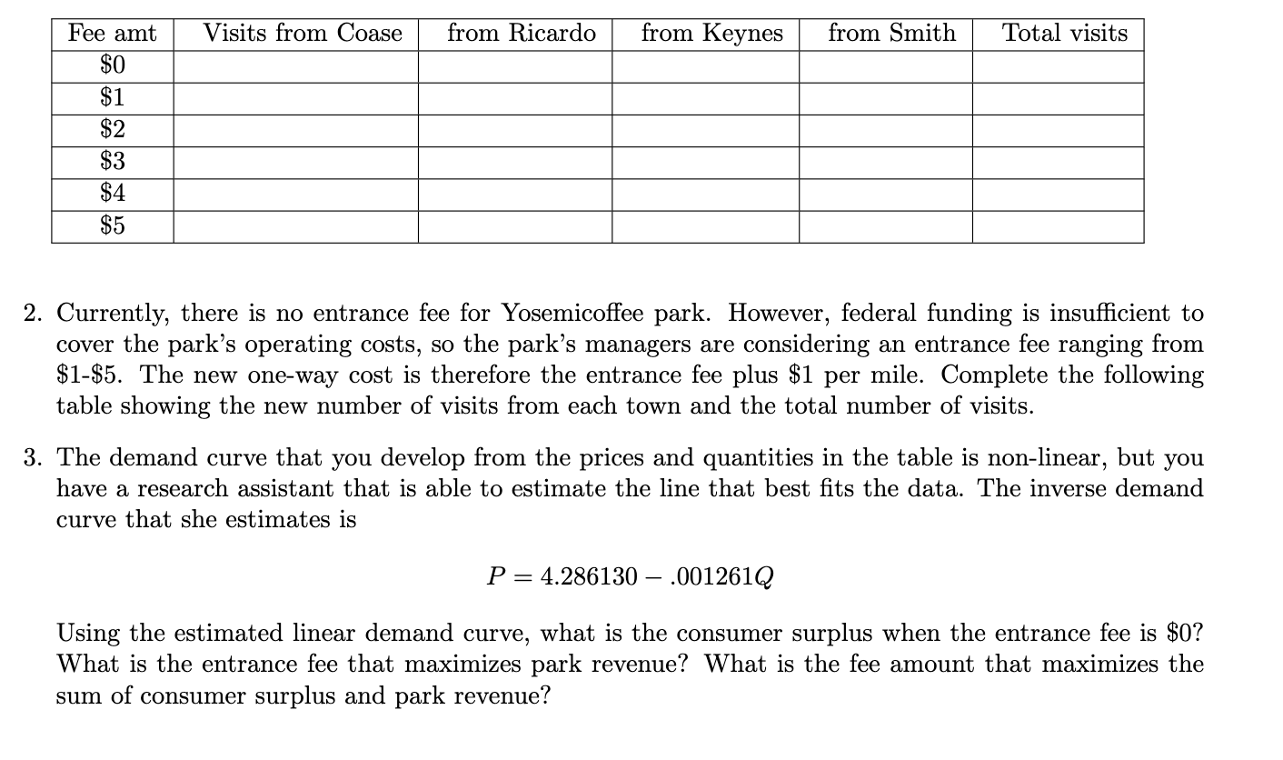 Exercise 4 Travel Cost In a typical year,