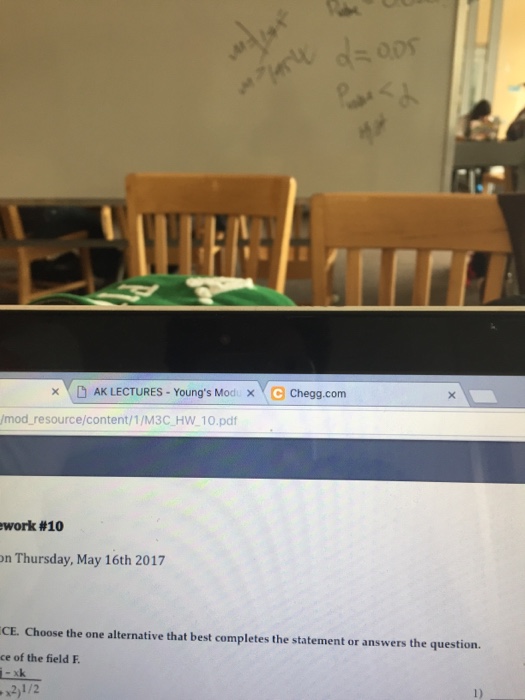 work #10 AK LECTURES Young's Modu x C Chegg.com HW | Chegg.com