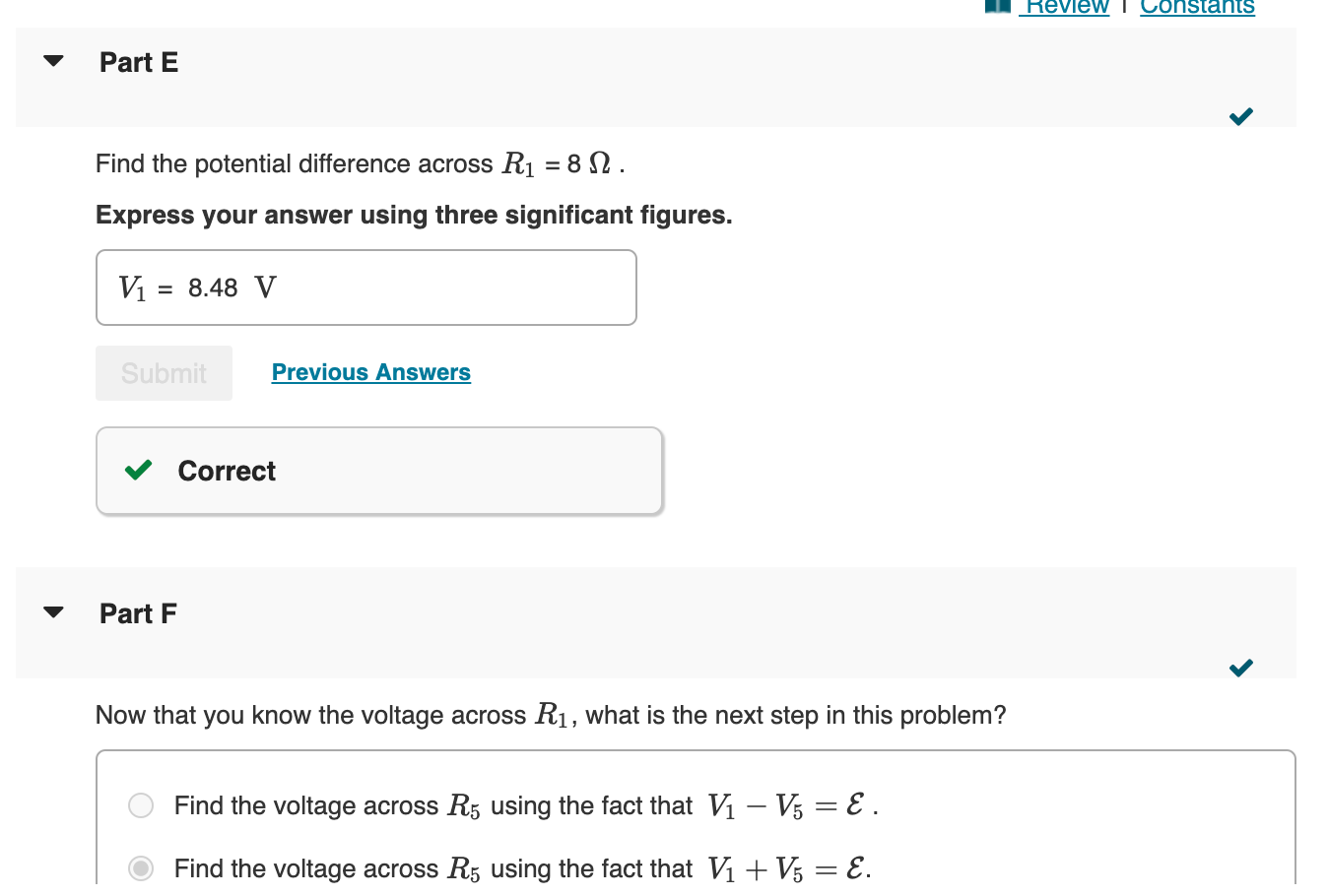 Solved For The Circuit Shown, (Figure 1) Assume The | Chegg.com