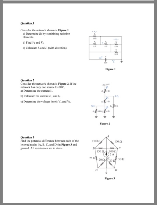 Solved Question 1 Consider The Network Shown Is Figure 1 A) | Chegg.com